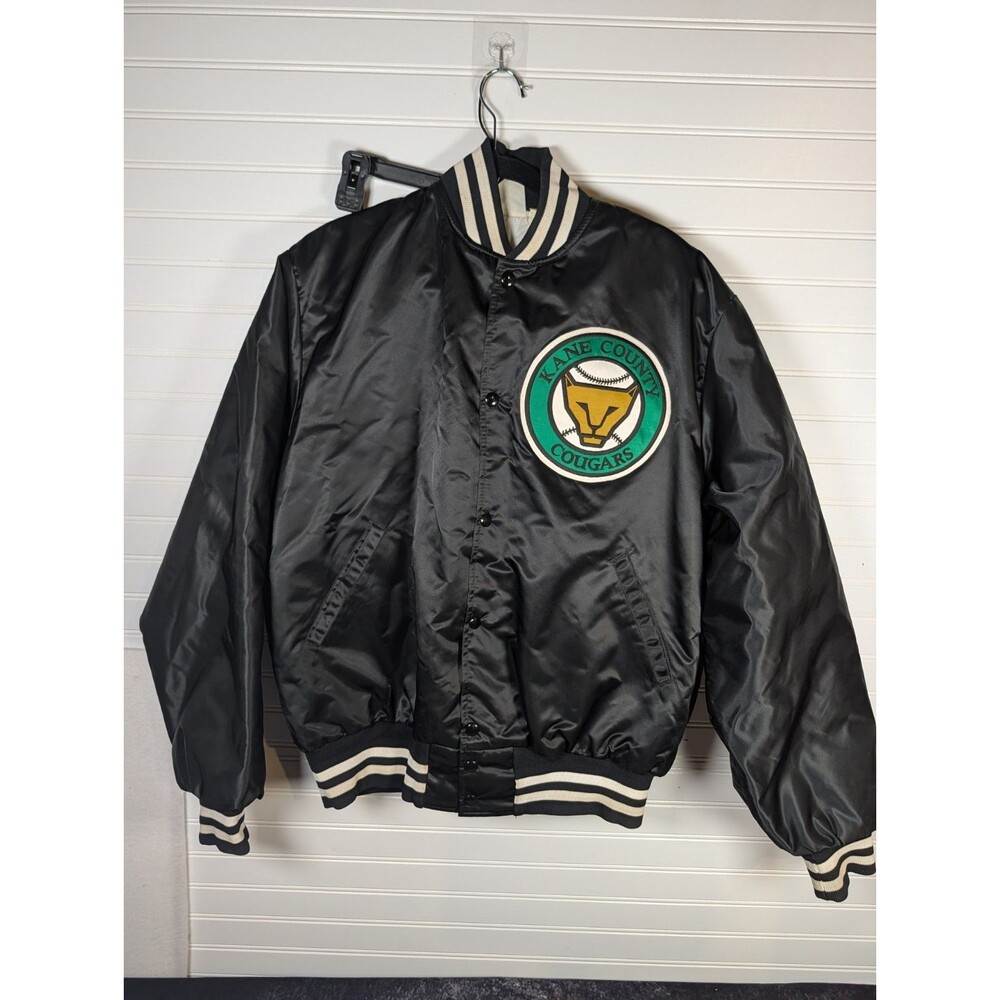 Vintage MLB Minors Kane County Cougars Jacket XL Sports Station 80's 90's